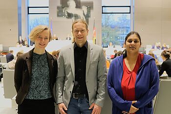 neu im Landtag: Britta Kellermann, Christian Schroeder und Rashmi Grashorn